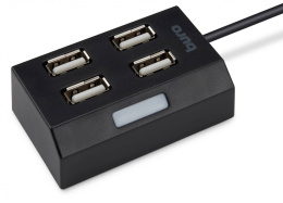 Разветвитель USB 2.0 Buro BU-HUB4-U2.0 черный